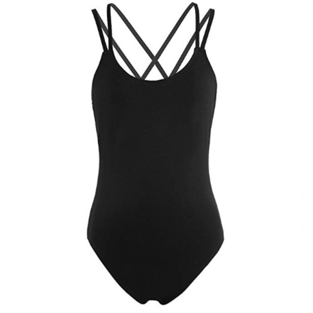 Spaghetti Straps Camisole Dance Leotard Bodysuit